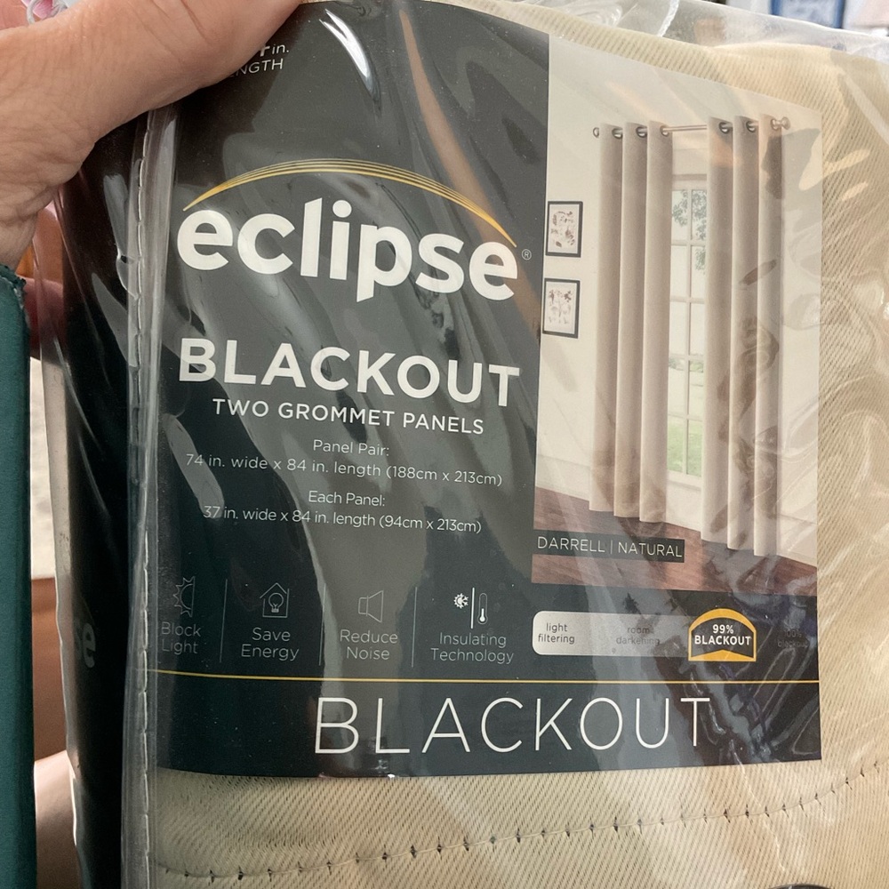 Eclipse Natural Blackout Curtain Panels